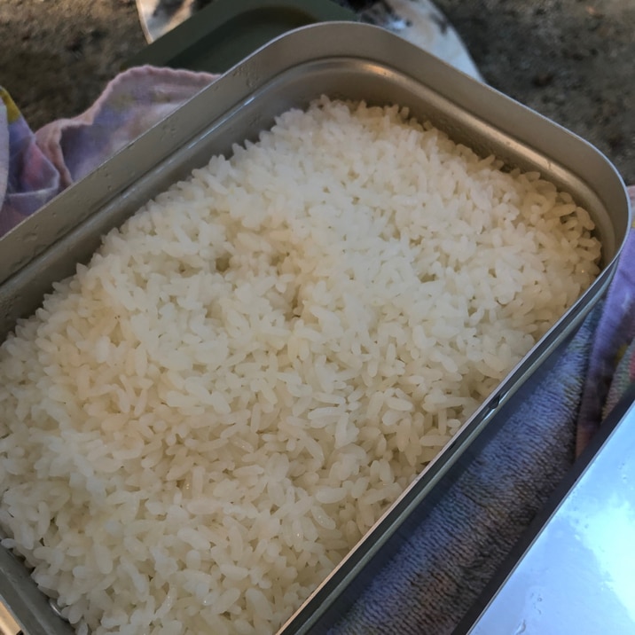 キャンプ飯♪3合メスティン使用の炊飯(覚書)